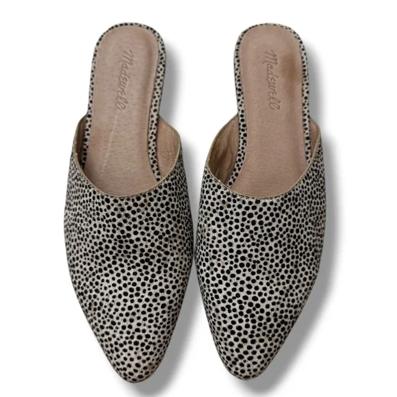 Madewell Frances Loafer Mule Spotted Calf Hair Women’s 8.5 - Picture 1 of 8